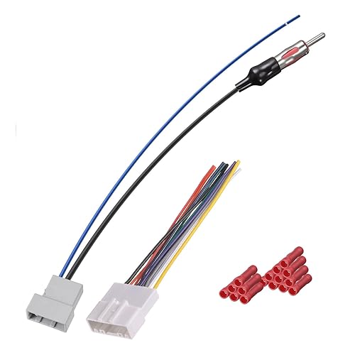 Arnés de cables de radio de coche SZSAUTO 20pin XE53 con conector adaptador de antena