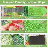 MXJSUA Scenery City Flower Street DIY 5D Diamond Painting Kit for Adults - Full Drill Fantasy Diamond Gem Art - 30x40cm - Image 5