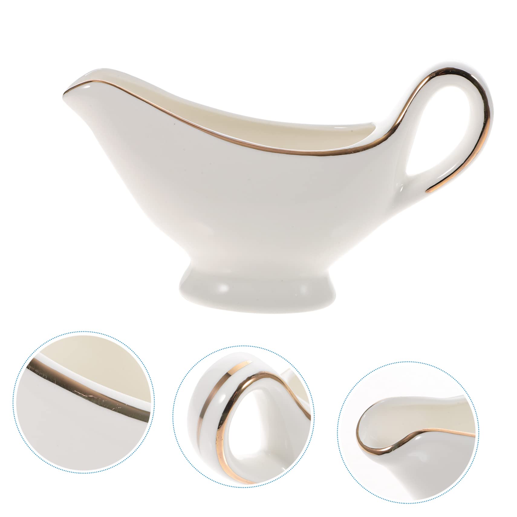 OKUMEYR Milk Creamer Jug Stylish Ceramic Milk Jar for Sauce Storage Multifunctional Decor for Kitchens Bars