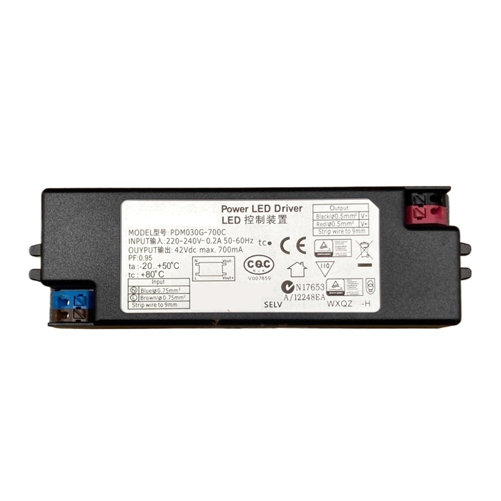 Power-LED-Treiber PDM030G-700C 42V700mA PDC030G-700C 45V700mA PE-1300-05PH 42V0,7A for LED-Steuergerät(PDC030G-700C)