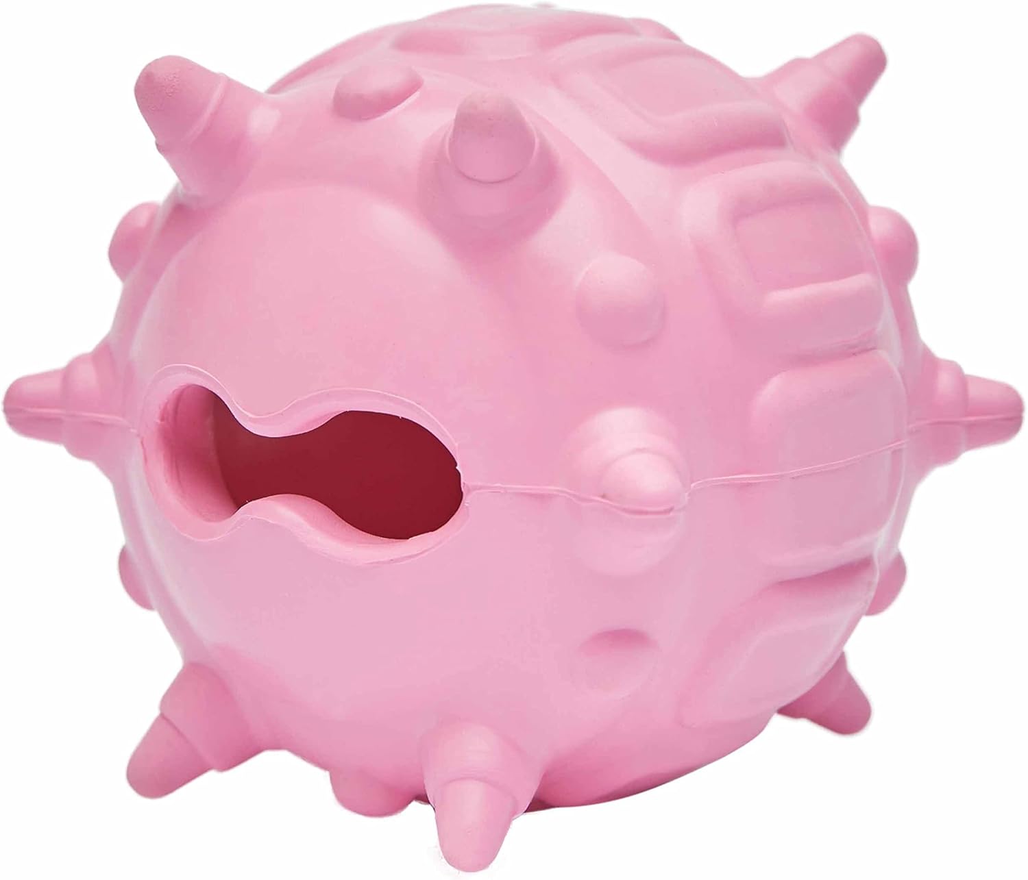 Blueberry Pet 8.4cm Natural Rubber Spiky Ball Dog Chew Toy and Treat