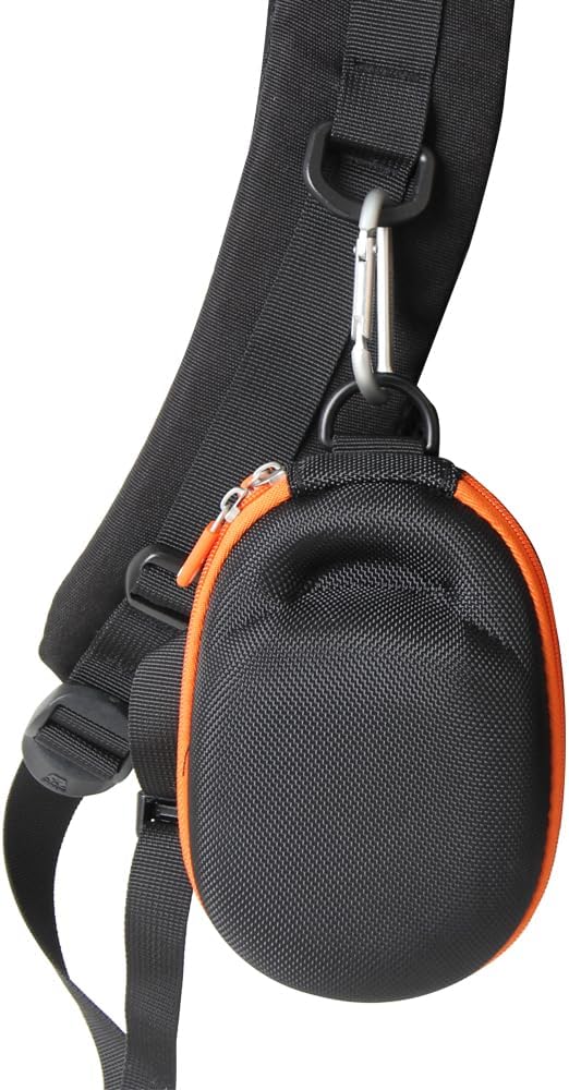 Hermitshell Hard Travel Case for JBL Clip 4 / JBL Clip 5 Portable Mini Bluetooth Speaker (Black+Orange) - Image 7