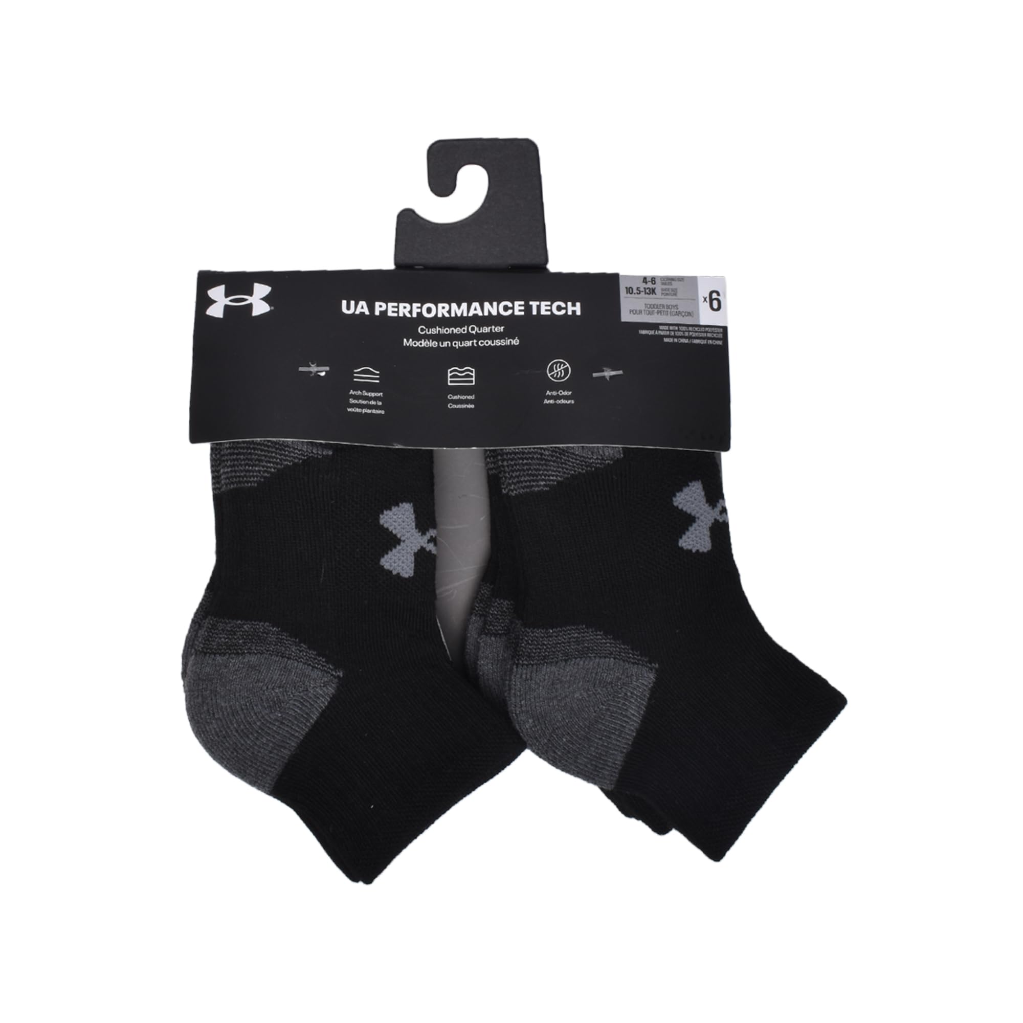 Under Armour 6PK UA ECO Performance TECH HC QTR