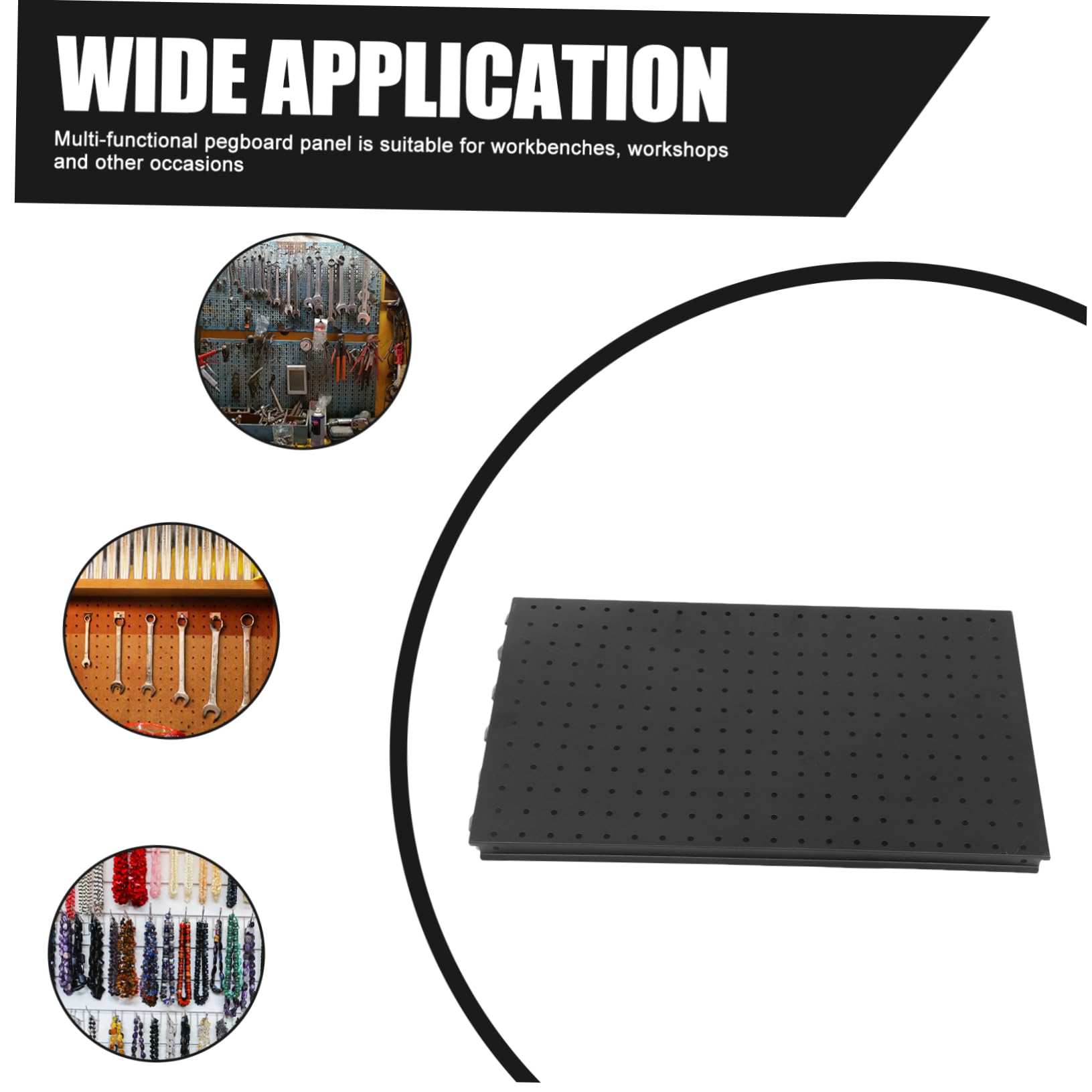 ETHZZLE Multi-Functional Metal Pegboard Storage Rack Tool Organizer Wall Mount for Garage Workshop Wall Panel