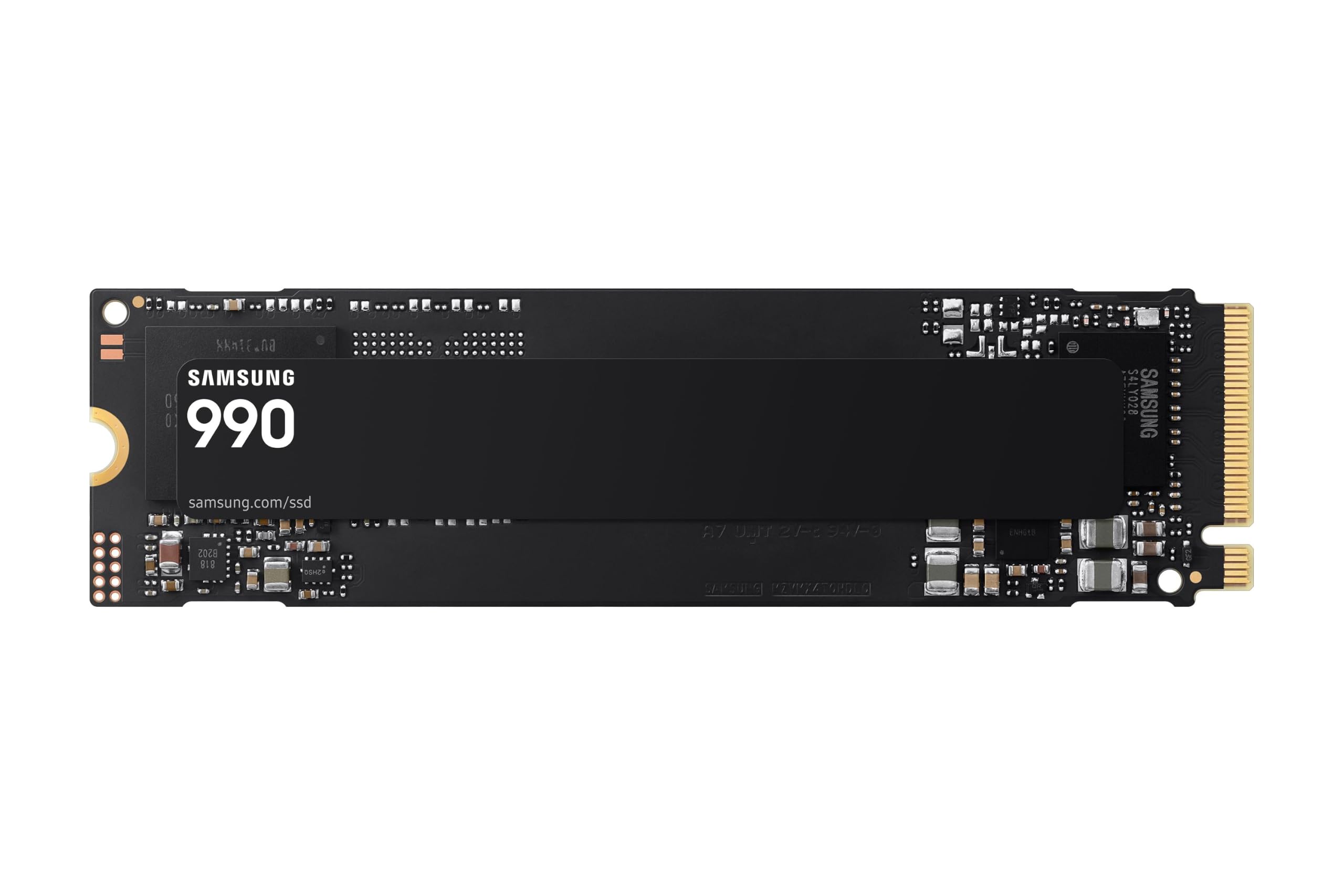 Samsung 990 SSD PCIe 4.0 x4, NVMe M.2(2280), 2TB | SSD interno, NVMe 2.0, PCIe 4.0 x4, velocidad de lectura/escritura de hasta 7.250/6.450 MB/s, Trabajo y Gaming, MZ-V9V2T0BW