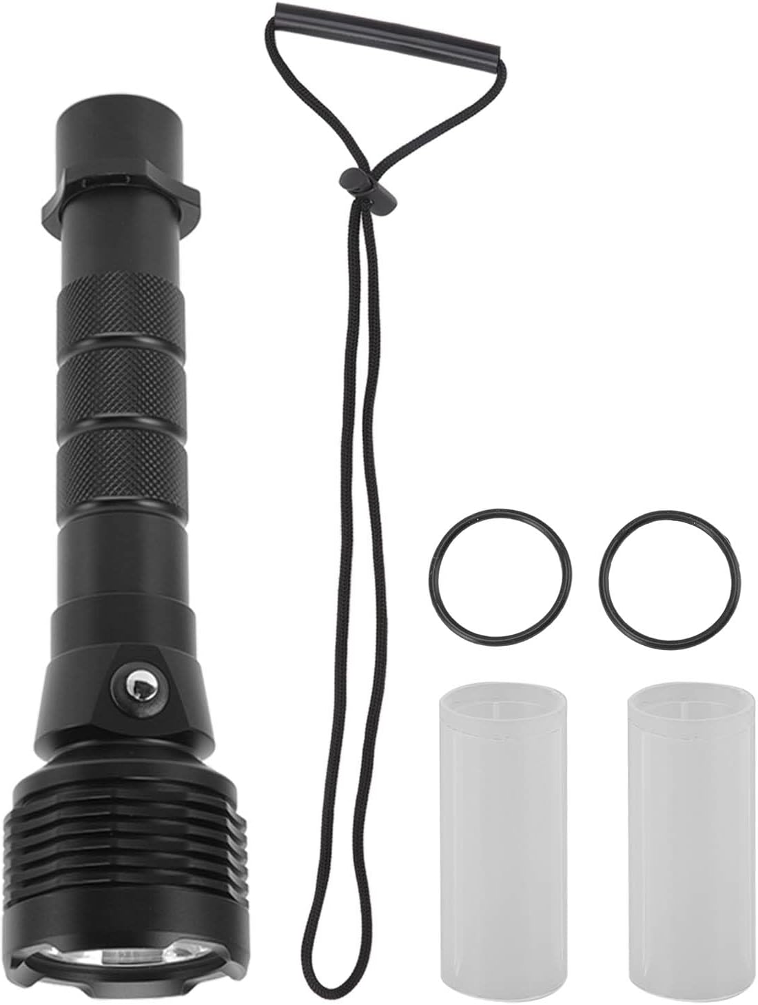 Acouto Strong Light Diving Flashlight 3600LM LED Dive Light Aluminum Oy for Sea and Land Exploration