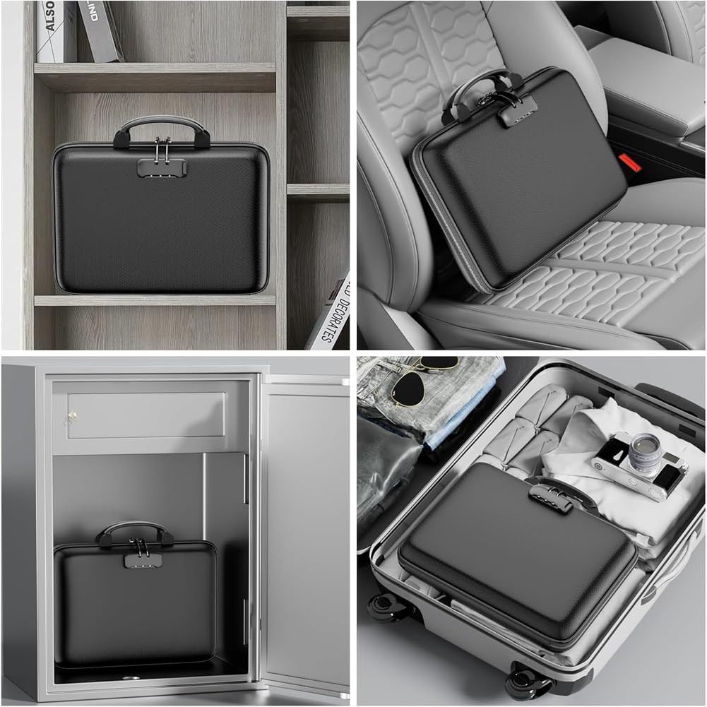 Scheda Improof File Organizzatore Hard Shell Case Imprupte con 13 Cartelle di File Fisarmonica, per Importante