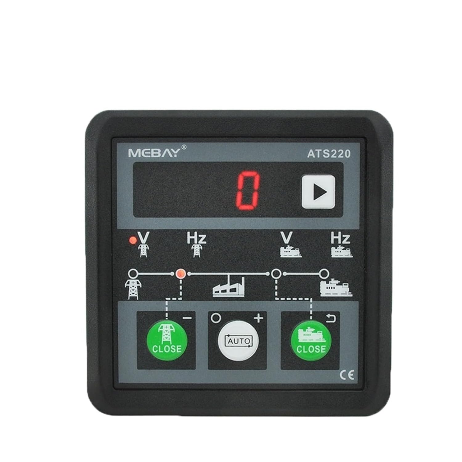 ATS220 Genset ATS Switch Controller Auto Manual LED Display Generator Control Switch Module Panel 8-36V