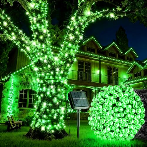 Joomer Solar String Lights Outdoor Waterproof 39FT 100LED Green