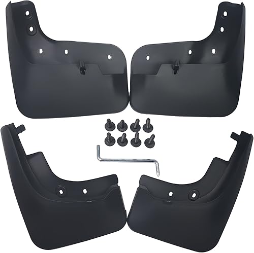 biosp Auto Mud Flaps Splash Guards para Volkswagen VW Tiguan 2010 2011 2012 2013 2014 2015 2016 2017 Cubierta de guardabarros delantero y trasero PP