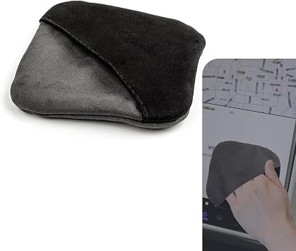Car Screen Cleaner, Square Microfiber Screen Cleaning Cloth, Foldable Auto Screen Cleaning Pad, Touch Screen Cleaner Cloth for Vehicle Dashboard LCD Display, Car Interior Cleaning Wipes