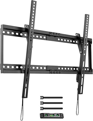 PUTORSEN Soporte de pared inclinable para la mayoría de televisores de 37 a 85 pulgadas, hasta 165 libras, inclinación de 8 para una mejor visión,