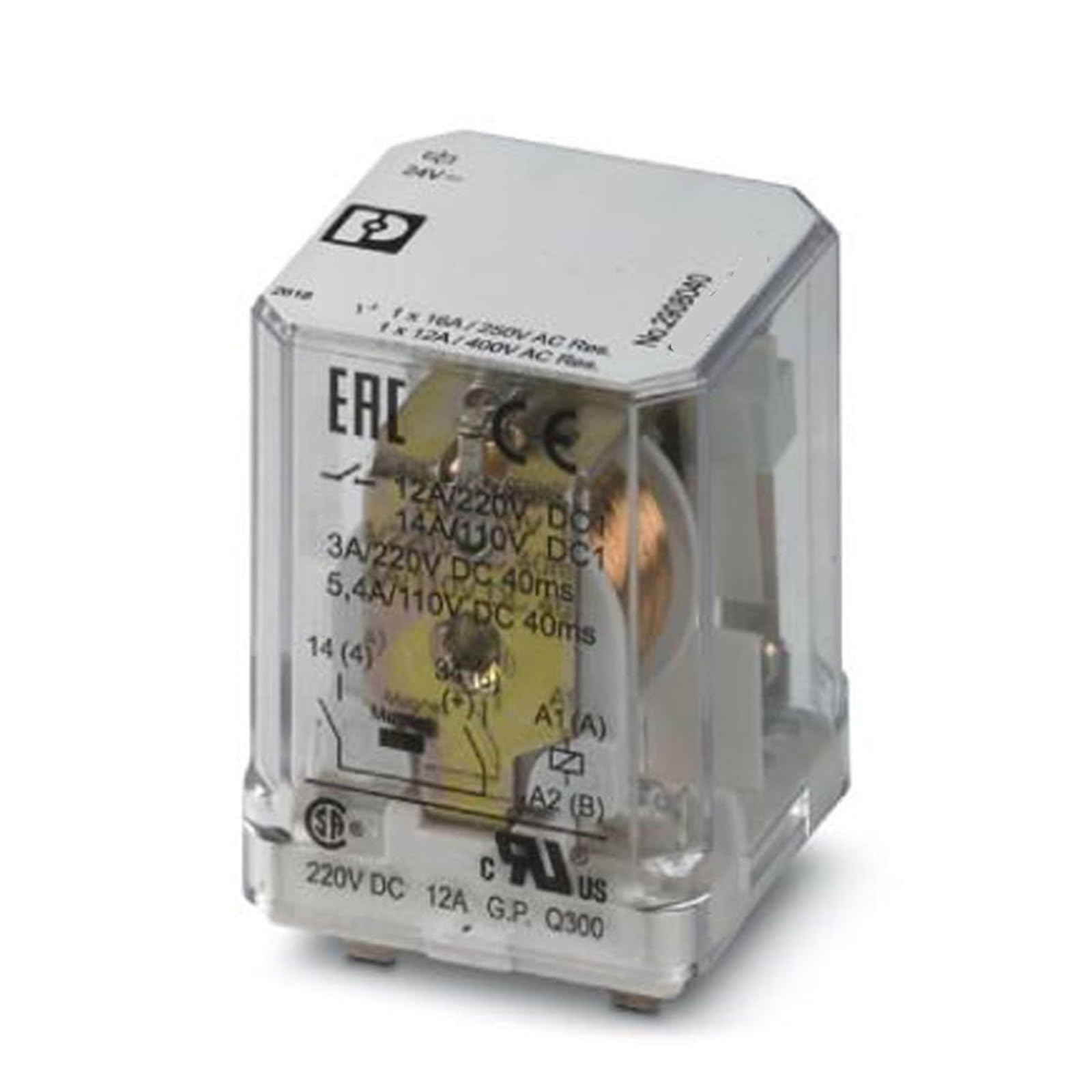 Relais REL-PR1-24DC/1/MB-2908040 composant automatisme industriel 24V