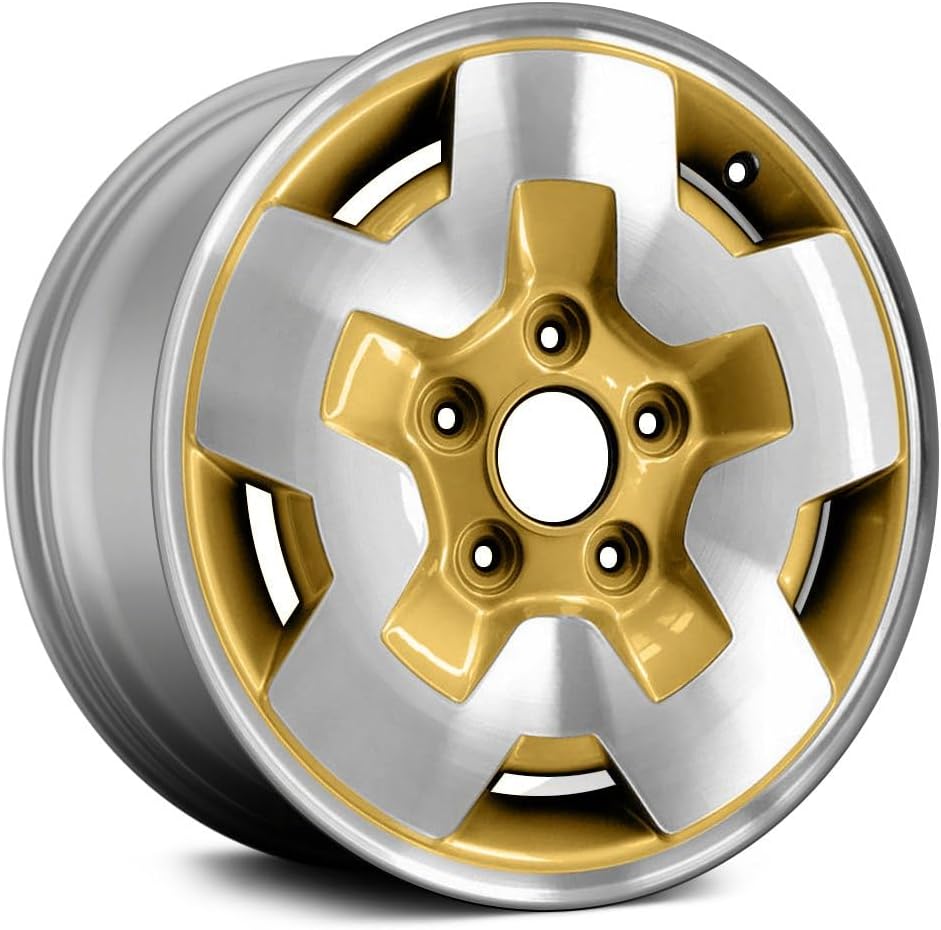 Part Synergy Replacement for 5-Slot Gold 15x7 Alloy Factory Wheel - Reman for Chevy Blazer 1995-2004 Aluminum sparkle gold - OE Replacement
