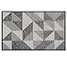 Indoor Doormat 20"x 31.5" Front Back Door Mat Rubber Backing Non Slip Door Mats Inside Floor Mud Dirt Trapper Mats Entrance Front Door Rug Shoes Mat Machine Washable Carpet (Black:Magic Geome)