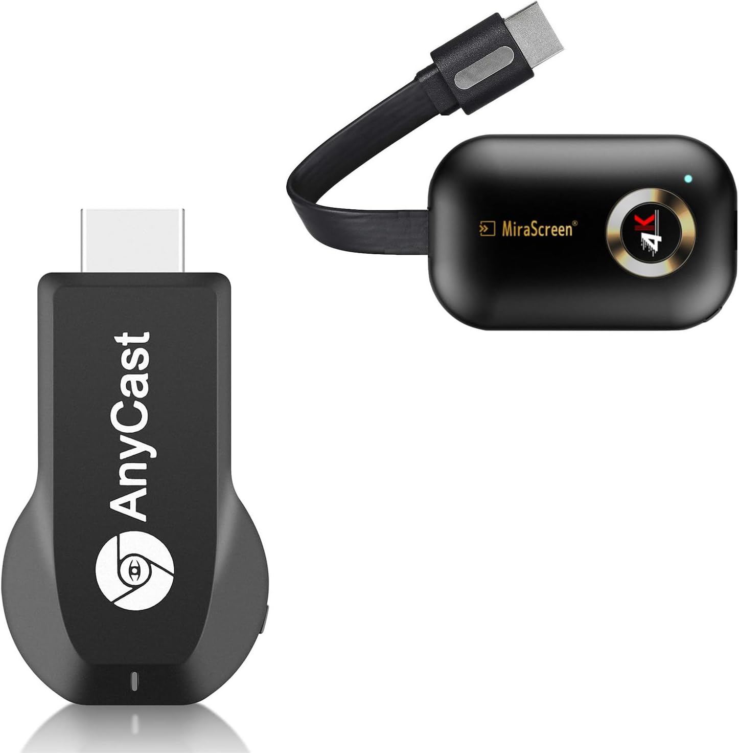 Wireless HD Display Dongle Adapter Streaming Media Video Audio File Pictures from Smartphone Laptop to HDTV/Monitor/Projector Support Airplay DLNA Miracast