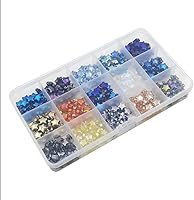 Vista 7 de INSPIRELLE 10mm Star Beads 300pcs Electroplated Crystal Glass Spacer Beads for Jewelry Bracelet Necklace Making