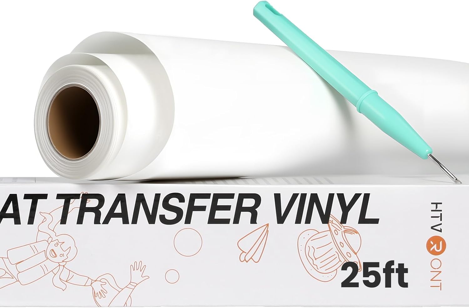 HTVRONT HTV Heat Transfer Vinyl Bundle - 20 Pack 12'' x 3FT Iron on Vinyl for All Cutting Machine, Easy to Use Heat Transfer Vinyl for T Shirts, HTV Vinyl Bundle with 20 Assorted Colors