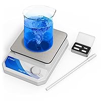 Vista 1 de Magnetic Stirrer Set(4 Stir Bars & a Retriever), Strong Magnetic Stir Plate 3000rpm with Speed Control for Liquid Mixing, Magnetic Mixer for