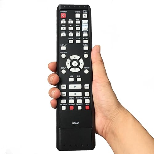 Mando a distancia de repuesto NB887UD NB887 compatible con Magnavox DVD VCR Combo Player ZV427MG9A RZV427MG9 ZV427MG9 RZV427MG9A