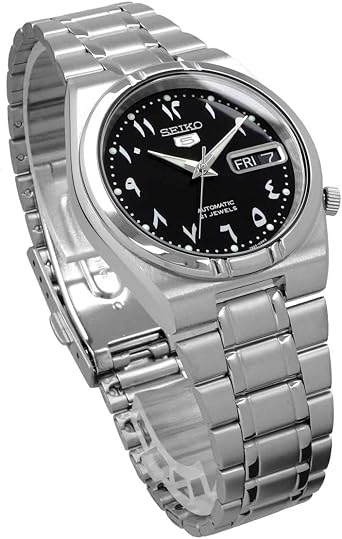 Seiko Men's SNK063J5 Seiko 5 SEIKO5 Automatic Black Silver Watch