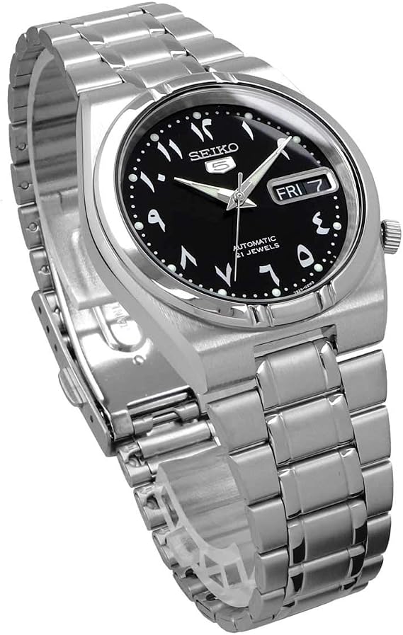 Seiko Men's SNK063J5 Seiko 5 SEIKO5 Automatic Black Silver Watch