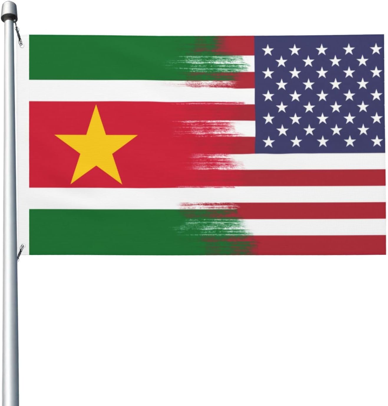 Flags Gifts Yard Decorations America Flag And Suriname Flag Flag 3x5 Ft Outdoor Double Sided Printing For