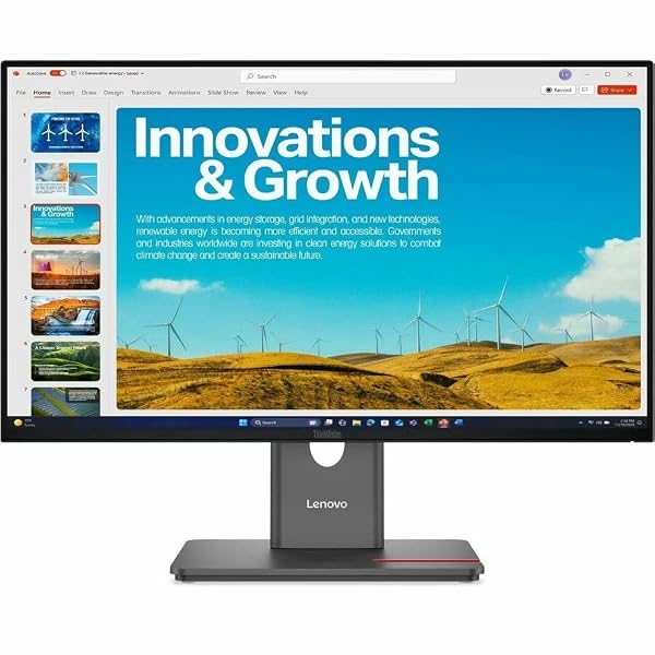 Lenovo ThinkVision P24QD-40 24" Class Webcam WQHD LED Monitor - 16:9 - Eclipse Black by Lenovo - Image 5