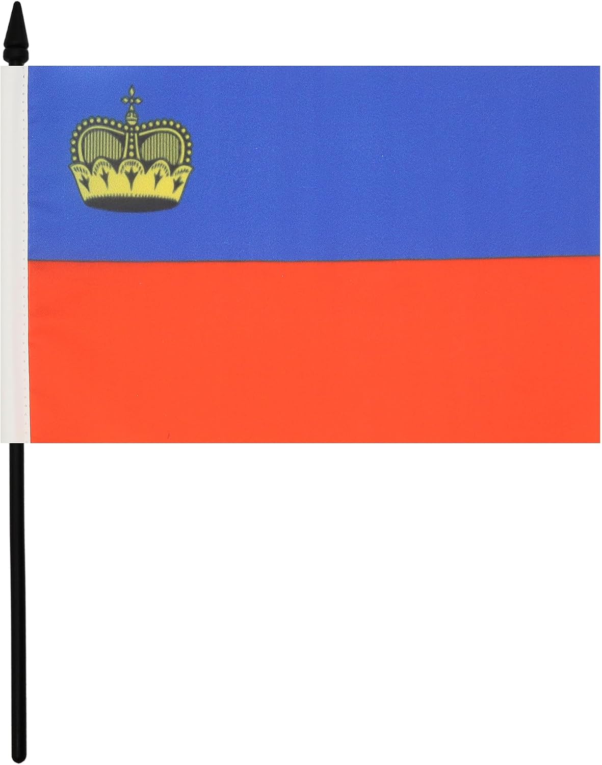 AZ FLAG Liechtenstein Table Flag 6x8 in 100D Polyester Plastic Base image 2