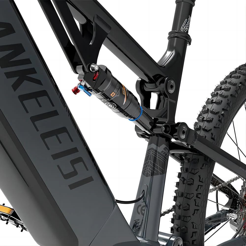 LANKELEISI GT800 E Bike Herren Mountainbike 29 Zoll Fully Mittelmotor Grau | 12 Gang Schaltwerk, 48V 20Ah Akku, Hydraulische Scheibenbremsen, Pedelec, Elektrofahrrad für Damen und Herren, MTB