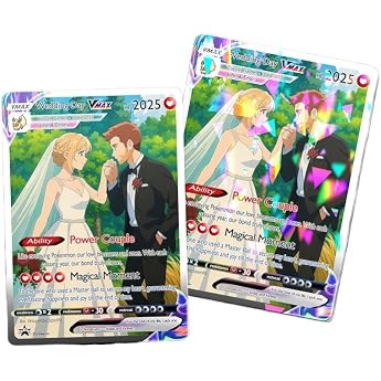 Personalised Pokemon Birthday Card Anime Photo Wedding Card Gift for Him Personalized Card for Couples