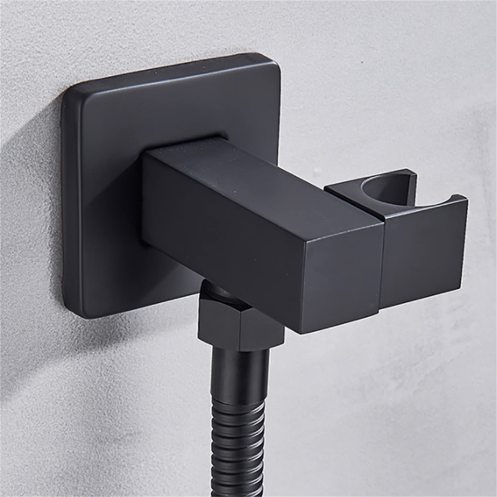 Zestaw akcesoriów do montażu podtynkowego, akcesoria prysznicowe do montażu podtynkowego, słuchawka prysznicowa w kolorze czarnym, deszczownica 30 cm, kolumna prysznicowa, system prysznicowy z