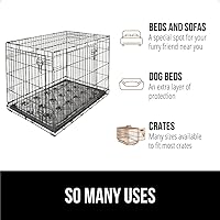 Vista 6 de GORILLA GRIP PREMIUM - Alfombrilla impermeable para mascotas y cama para perros, reutilizable, lavable, a prueba de fugas, almohadillas para jaulas