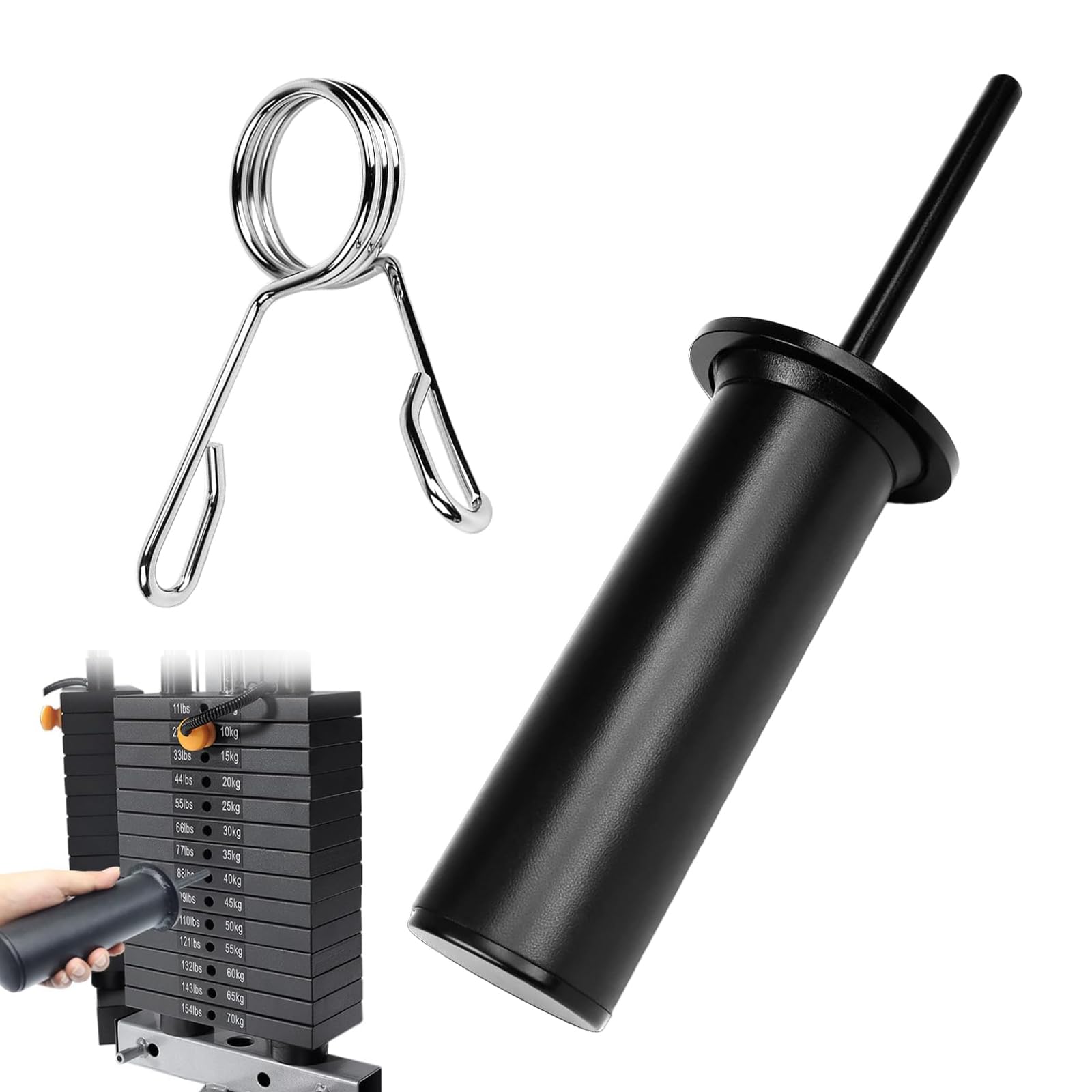 Weight Stack Pin - Przypinka do sztangi - Gym Pin - Nadaje się do wszystkich urządzeń fitness, odpowiednia dla wszystkich poziomów sprawności, może być używana przez długi czas
