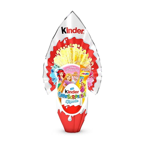 Immagine del prodotto Kinder GranSorpresa Gigante Disney Princess - Uovo di Pasqua Kinder 2024, Finissimo Cioccolato al Latte con Sorpresa Disney Princess, Idea Regalo Pasqua, 320 Grammi