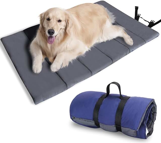 Nobleza Waterproof Dog Mat for Outdoor, Washable Large Dog Deck for On the Go, Foldable Travel Blanket for Dogs, Portable Dog Bed, 110 x 68 cm product image