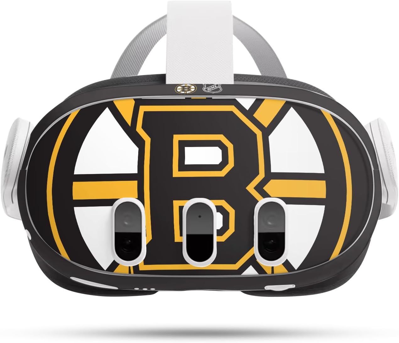 Head Case Designs Officially Licensed NHL Oversized Boston Bruins Vinyl Sticker Skin Decal Cover Compatible with Meta Quest 3