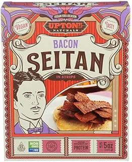Uptons Naturals Bacon Seitan, 5 Ounce -- 6 per case