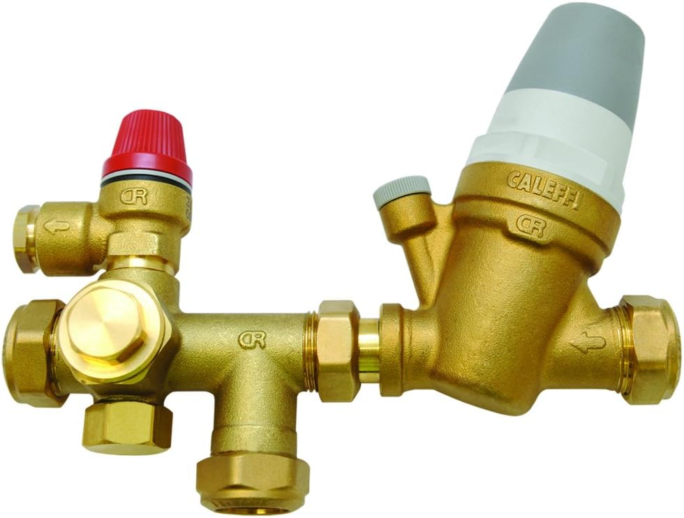 Altecnic Caleffi 3/6 Bar 22mm Multibloc Inlet Control Valve 2 Piece - 535000CST
