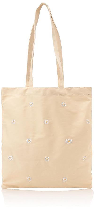 Decoration Heartトートバッグ Amazon | [EFOLE] キャンバス ハート デイジー 刺しゅう トート