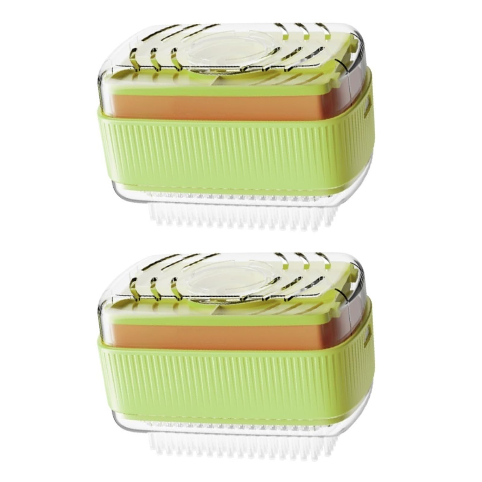 soap dish， Soap Dish Pack Of 2 Foaming Storage Box Multicolor(Verde)