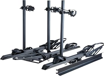 YOUNG ELECTRIC 250LBS. Capacity Foldable Aluminum 3-Ebike Rack with Ramp for Car SUV RV Truck Trailer and Van, 2 Inch Receiver
