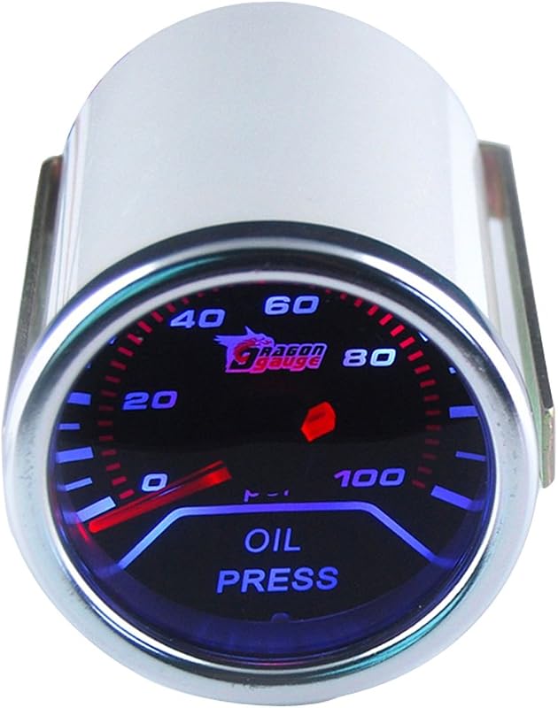 Manômetro de pressão do óleo ESUPPORT 52 mm com iluminação LED – Kit