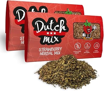 Dutch Mix Strawberry - Stalk-free & Natural - 100g Quality Herbal Mix - Amsterdam Herbal Mix as used in Coffee Shops