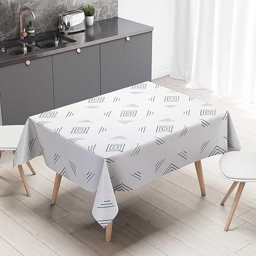 Vista 51 de Mantel de textura de mármol Redondo para mesa de 4 sillas, rectangular para fiestas de Navidad, 30 x 30 pulgadas