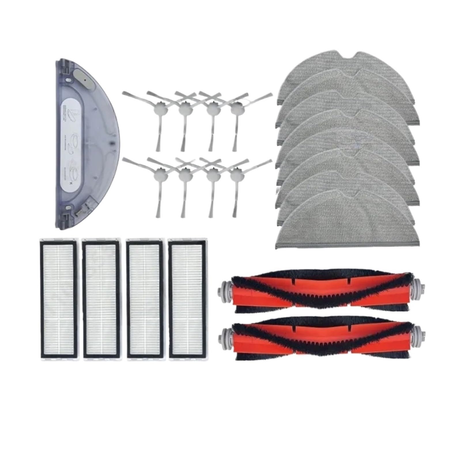 LTDXLNBWQ Compatible With Mijia 1C 2C 1T STYTJ01ZHM，Compatible With Dreame F9 Robot Vacuum Cleaner Mops Filter Main Side Brush Dust Box Kit Accessories(Set 2)