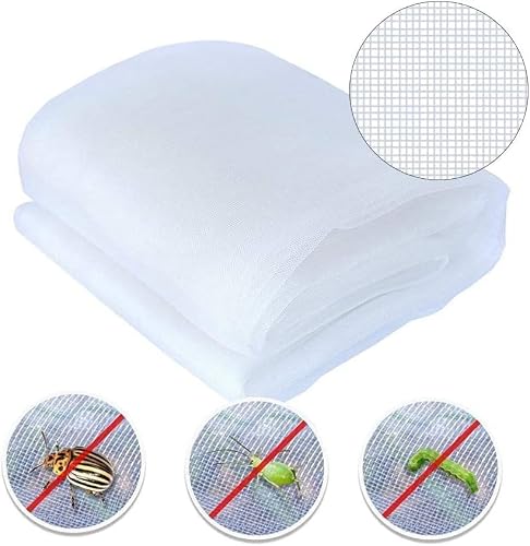 Agfabric Garden Netting 3.9x9.5' Insect Pest Barrier Netting for Garden Protection,Plant Cover Row Cover Mesh Netting for Vegetables Fruit Trees and Plants,White - Thumbnail 2