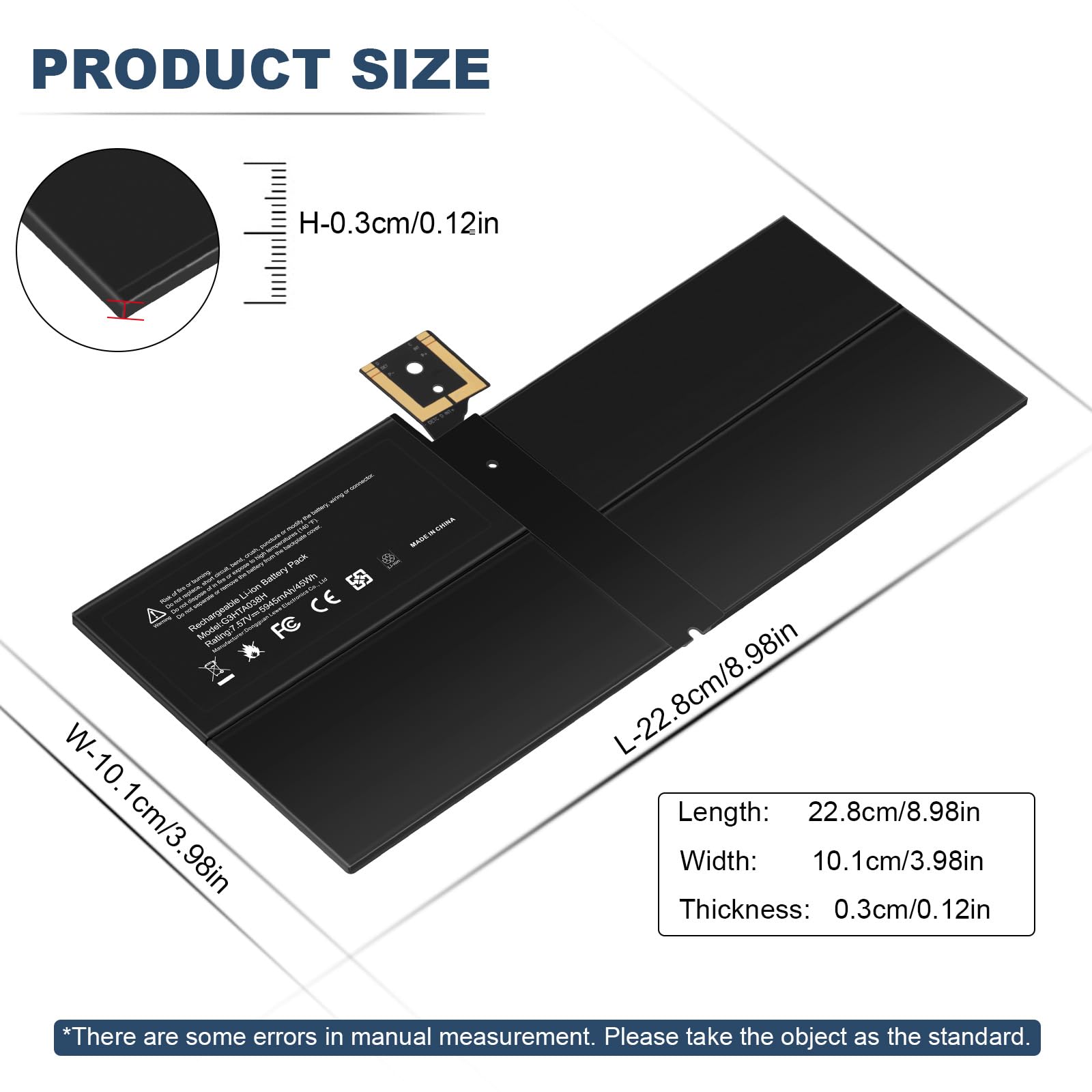 Amazon.com: TREE.NB 45Wh G3HTA038H DYNM02 Laptop Battery for