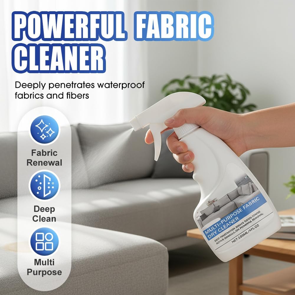 Fabric Sofa Cleaner, Carpet & Upholstery Stain Cleaner Spray Expert Stain and Odor Remover – Pet & Kid Safe Rug Cleaner, Fast-Drying, Formula for Carpets, Rugs & Fabric (3PCS)