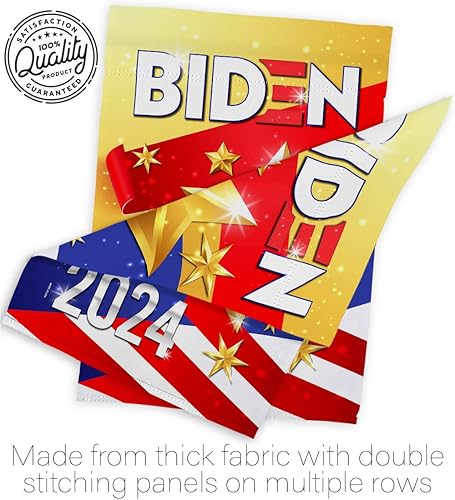 Miniatura 10 de Biden Harris Flag 2020 Garden Flag Set Wall Holder Patriotic Vote President Democrat Republican Tea Party United State American Election House